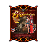 Rod Serviced Metal Sign Wall Decor 14 x 19