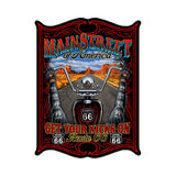 Main Street Metal Sign Wall Decor 14 x 19
