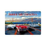 Golden Gate Corvettes Metal Sign Wall Decor 18 x 12