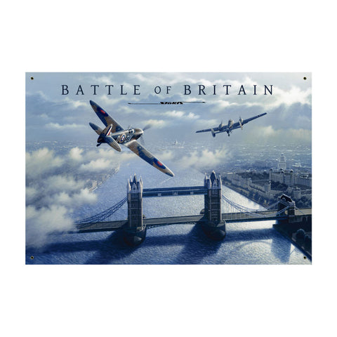 Battle of Britian Metal Sign Wall Decor 36 x 24