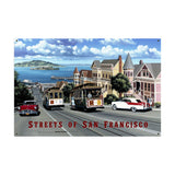 San Francisco Streets Metal Sign Wall Decor 36 x 24