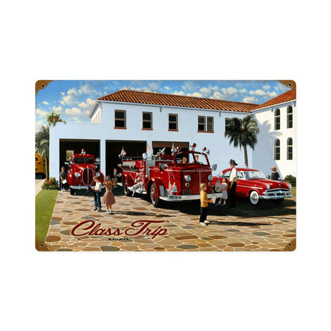 Class Trip Metal Sign Wall Decor 18 x 12