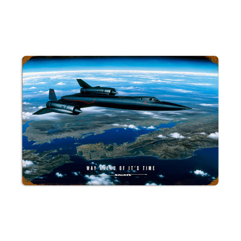 Ahead of its Time Metal Sign Wall Decor 24 x 16