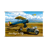 Two Ways to Fly Metal Sign Wall Decor 38 x 25