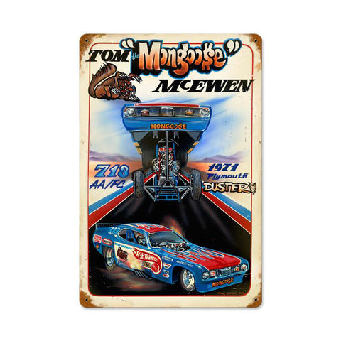 Mongoose Hot Wheels Metal Sign Wall Decor 18 x 12