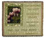 Love The Lord Tapestry Throw