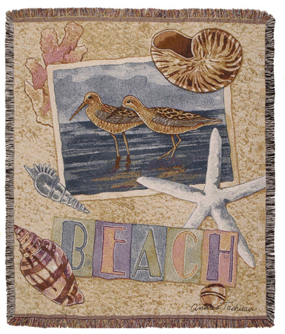 Tapestry - Sandpiper Collage Throw