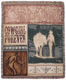 Cowgirl Forever Tapestry Throw