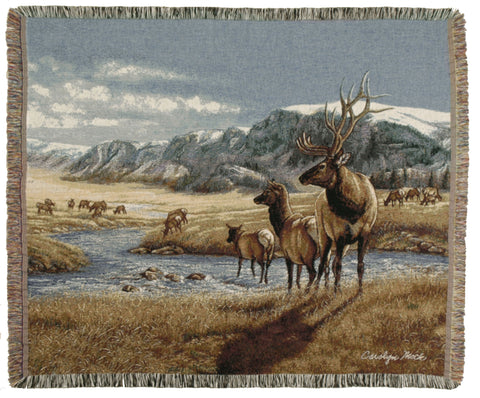 A Distant Call Tapestry Throw