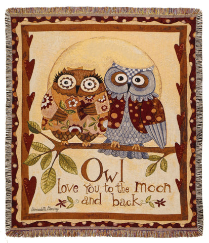 Owl Love You Tapestry Throw