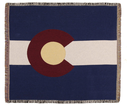 Flag Of Colorado Tapestry Throw