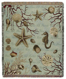 Ocean Life Tapestry Throw