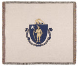 Flag Of Massachusetts Tapestry Throw