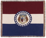 Flag Of Missouri Tapestry Throw