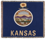 Flag Of Kansas Tapestry Throw