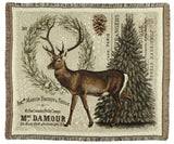 Winter Woodland Deer Tapestry Throw