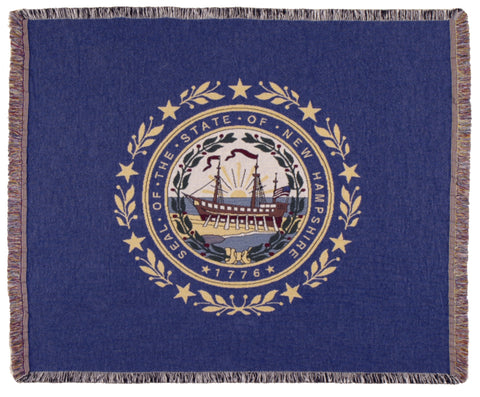 Flag Of New Hampshire Tapestry Throw