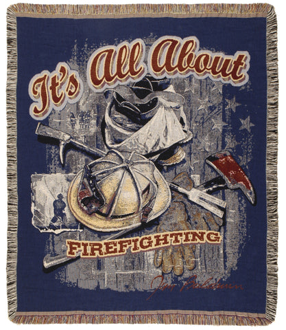 All About Firefighting Tapestry 50 X 60