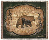 Woodland Lodge-Bear 50 X 60 Tapestry Throw