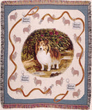 Shetland Sheepdog Tapestry Throw