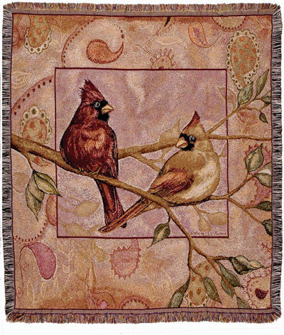 Tapestry - Cardinal Companions Throw
