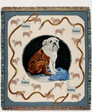 Bulldog Tapestry Throw