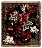 Tapestry - Poinsettia N' Plaid Throw
