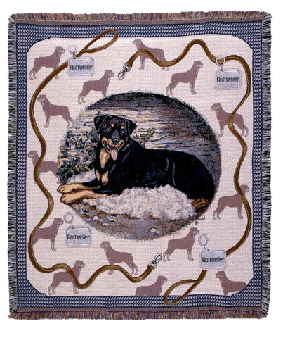 Rottweiler Tapestry Throw (Tpm923)