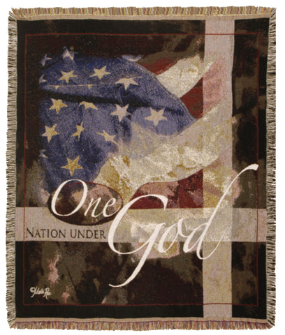 Under God/One Nation Tapestry Throw