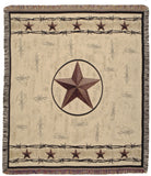 Texas Star Tapestry Throw
