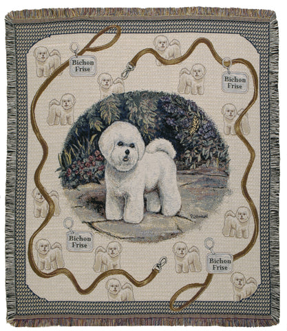 Bichon-Frise Tapestry Throw
