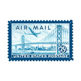 Air Mail San Fran Metal Sign Wall Decor 24 x 15