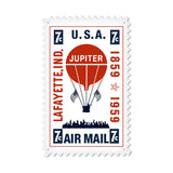 Air Mail Balloon Metal Sign Wall Decor 15 x 24