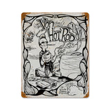 Von Hot Rod Cartoon Metal Sign Wall Decor 11 x 14