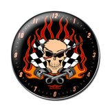Skull Race Metal Sign Wall Decor 14 x 14