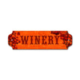 Winery Metal Sign Wall Decor 12 x 3
