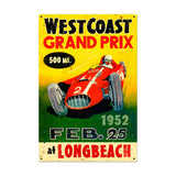 West Coast Grand Prix Metal Sign Wall Decor 24 x 36