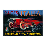 Cremona Circuit Metal Sign Wall Decor 36 x 24