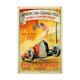 American Grand Prix Metal Sign Wall Decor 24 x 36