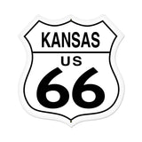 Kansas Route 66 Metal Sign Wall Decor 28 x 28