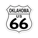 Oklahoma Route 66 Metal Sign Wall Decor 28 x 28