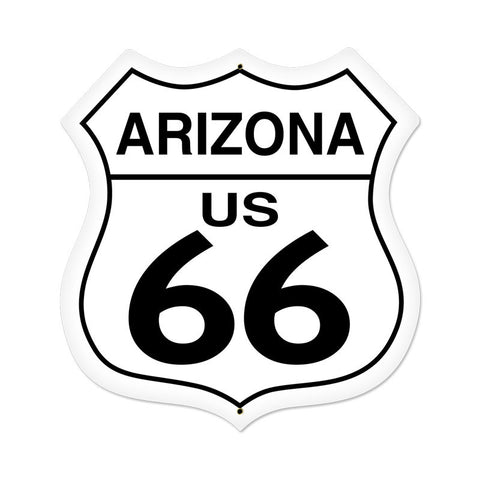 Arizona Route 66 Metal Sign Wall Decor 28 x 28