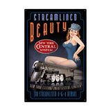 Streamlined Beauty Metal Sign Wall Decor 24 x 36