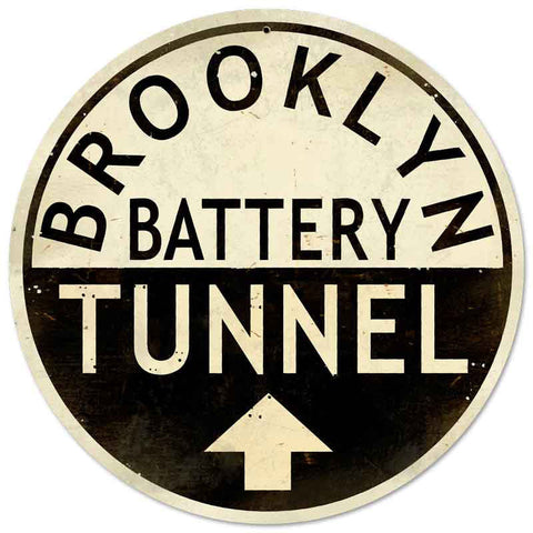Brooklyn Tunnel Metal Sign Wall Decor 28 x 28