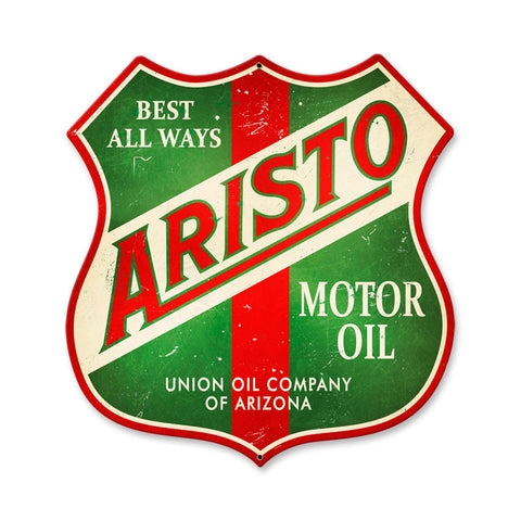 Aristo Oil Metal Sign Wall Decor 28 x 28