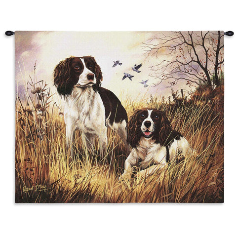 English Springer Spaniel Wall Tapestry with Rod