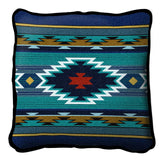 Southwest Geometric Cornflower Pillow