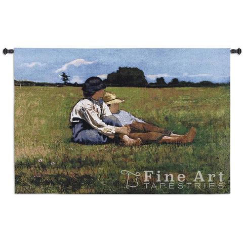 Boys in a Pasture Wall Tapestry