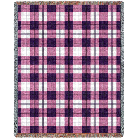 Boysenberry Plaid Blanket