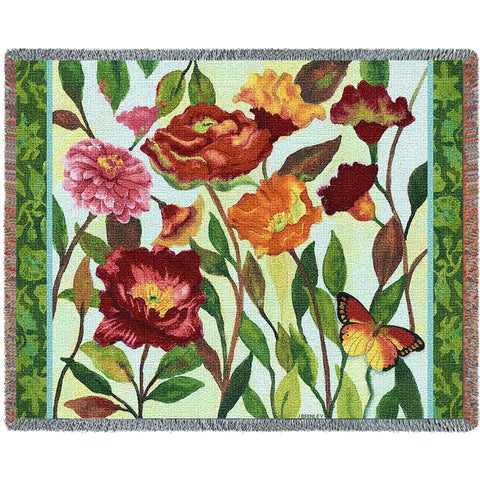 Poppy Garden Tapestry Blanket